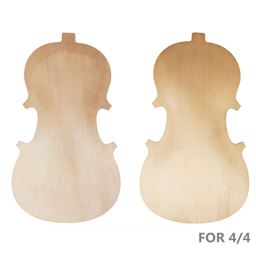 2Pcs Solid Wood Violin Panels Front Back Plate Unpainted DIY Instruments