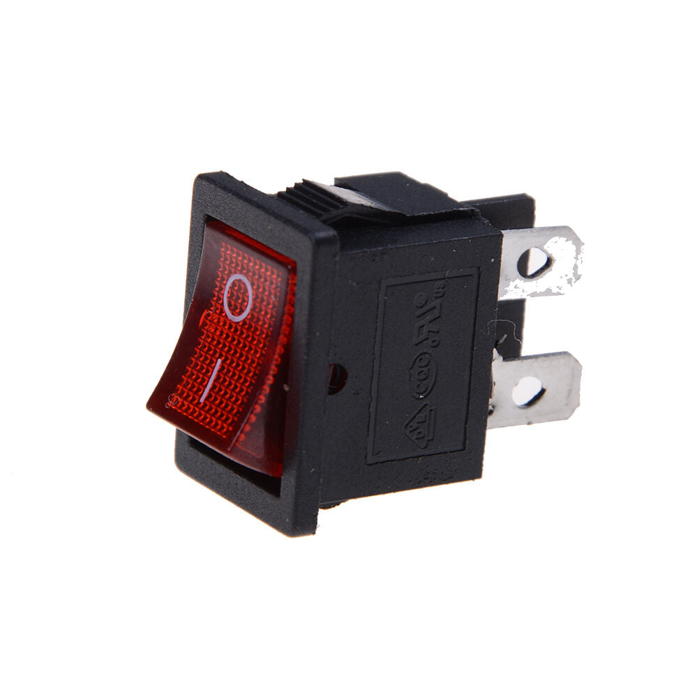 5pcs LED 4PIN ON/OFF Boat Rocker Switch 6A/250V 10A/125V Car Dash Red Y1