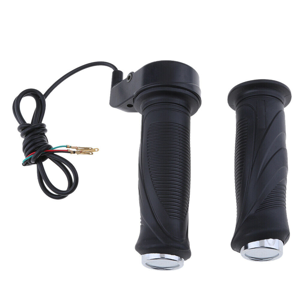 24V/36V/48V Electric Bike Handlebars Throttle Grips LED Battery Indicator