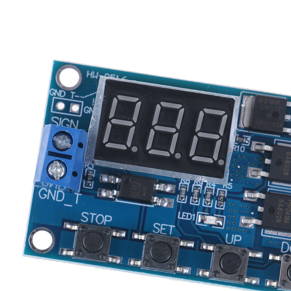 LED DC 5V~36V Dual MOS Control Cycle Trigger Timer Delay Relay Module Switch ^C!