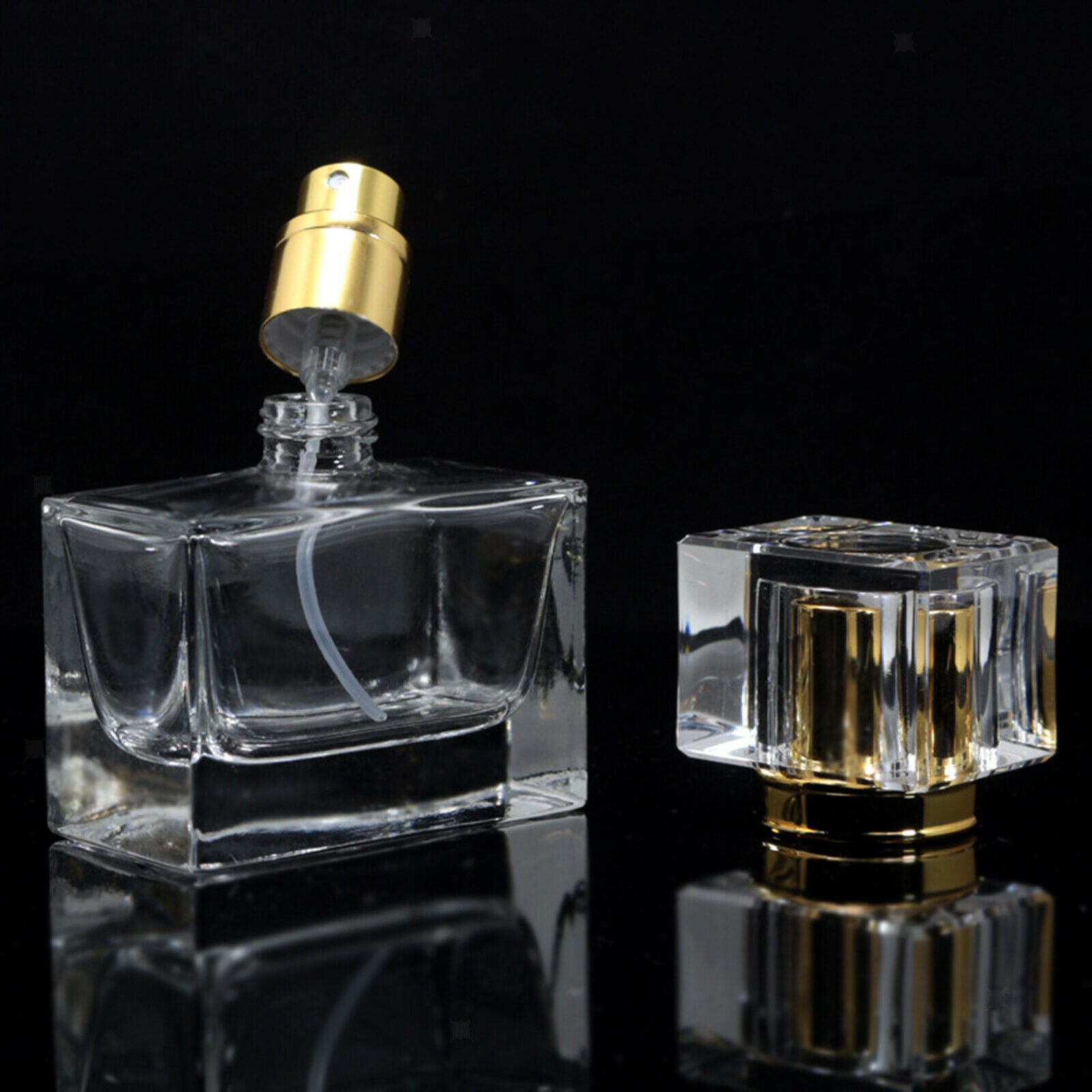30ml 1 Ounce Empty Clear Glass Perfume Spray Bottle Jar Atomizer Home Decor