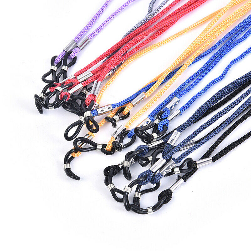 12pcs/Lot Multicolor Nylon Glasses String Cord Holder Sunglasses Neck Rope St XC