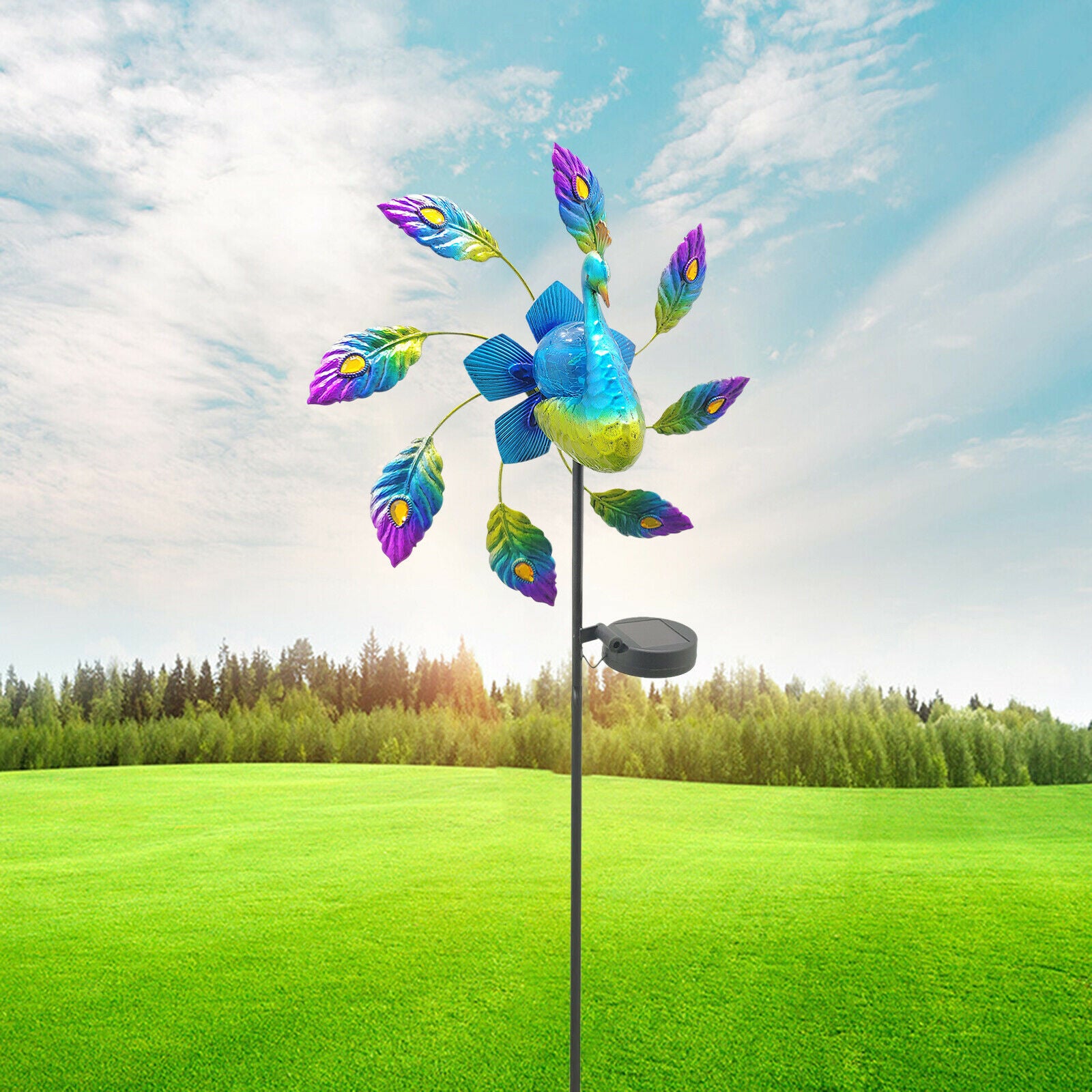 Windmill Solar Wind Spinner Wind Spinning Decorative Unique Spinner Garden