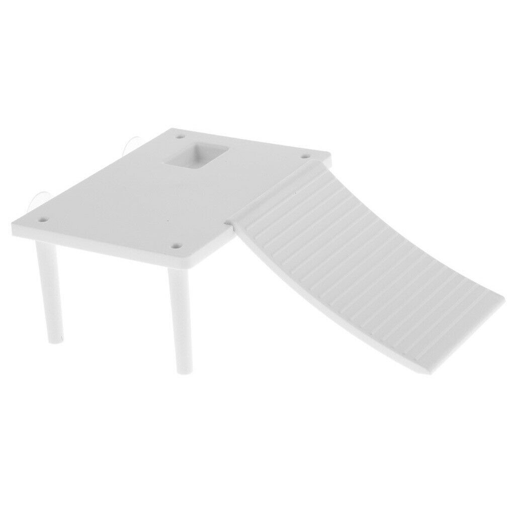 2pcs Aquarium Reptile Turtle Basking Platform Floating Island Climbing Ramp