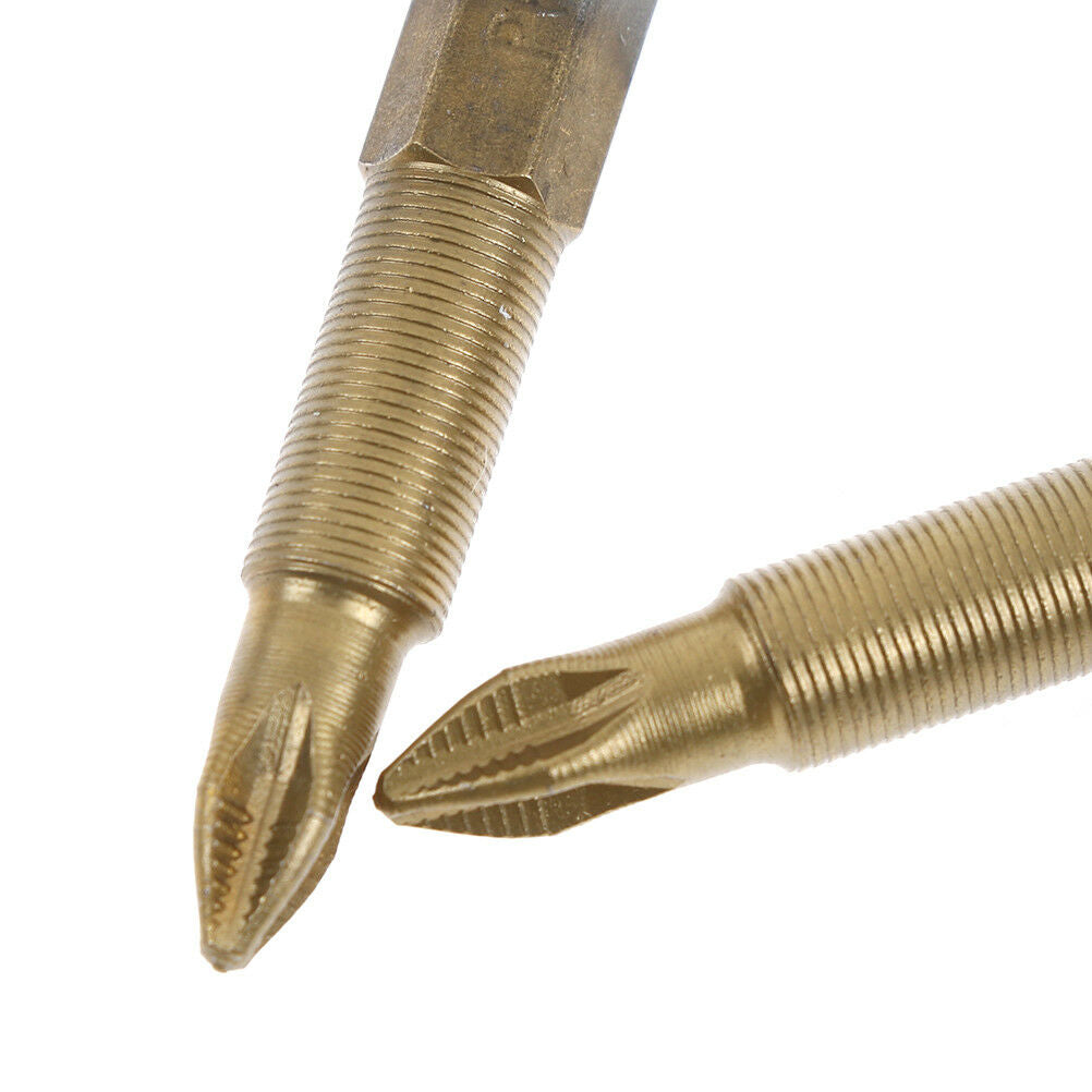 5durable anti slip titanium coated hex shank PH2 electric screwdriver bits 50_DD