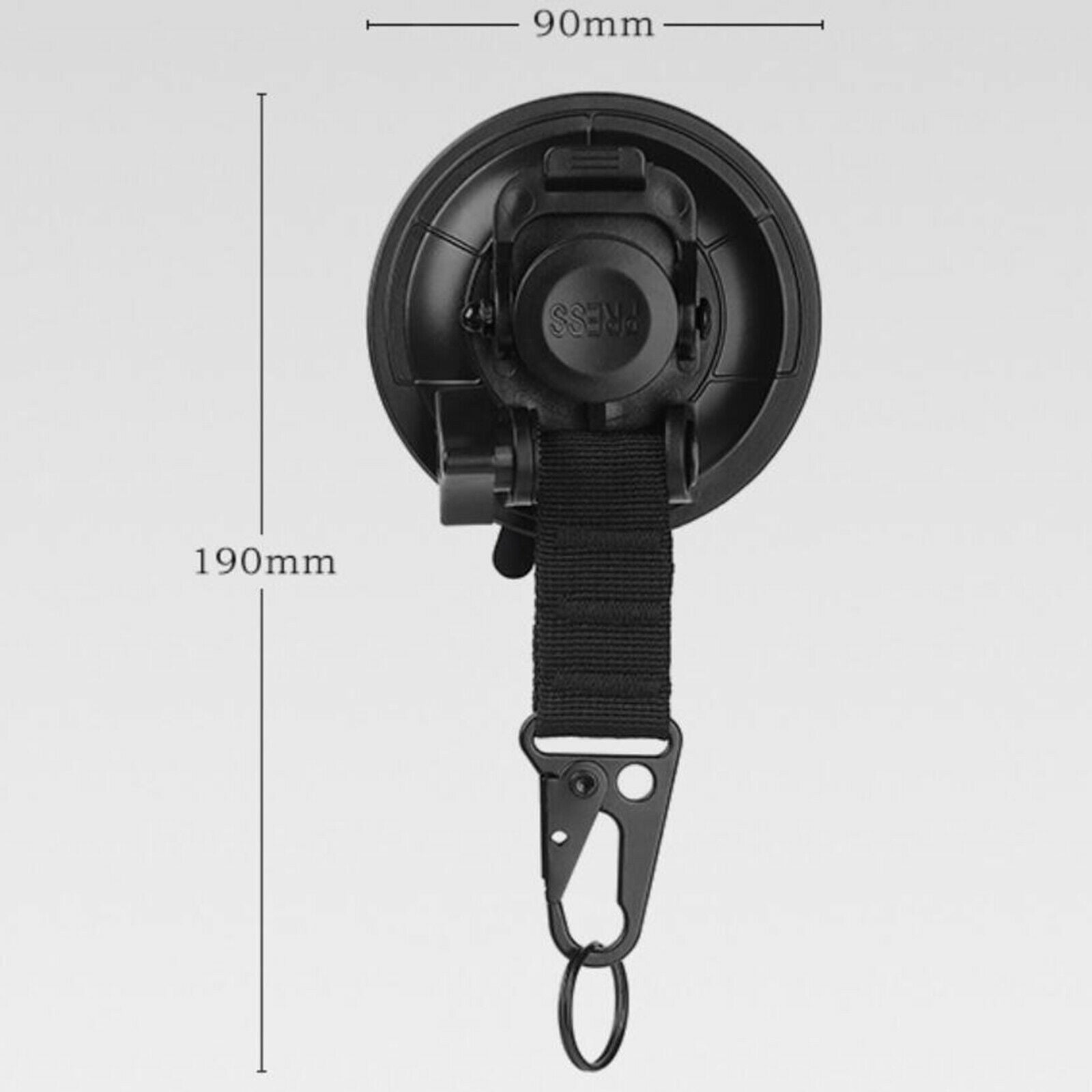 Heavy Duty Suction Cup Anchor with Securing Hook Tie Down for Camping Tarp