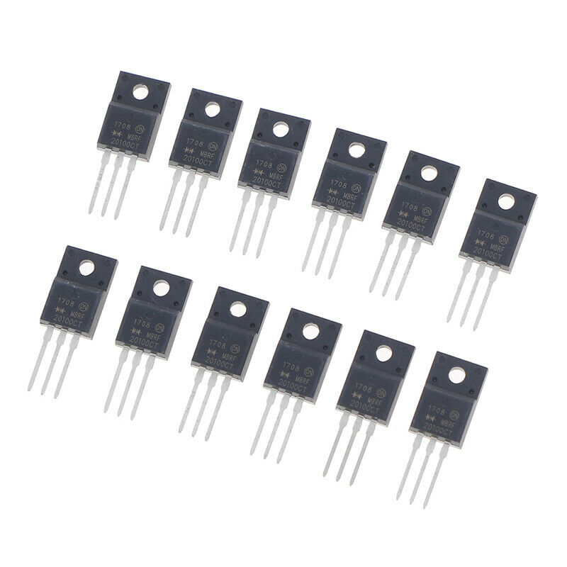 10PCS TO-220F MBRF20100CT SCHOTTKY DIODE 20A 100V MBR20100CT 20100CTSJCA
