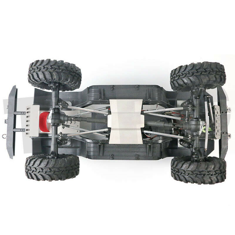 2Pcs Stainless Steel Front & Rear Skid Plate / Servo Guard for 1/10 Redcat GEN8