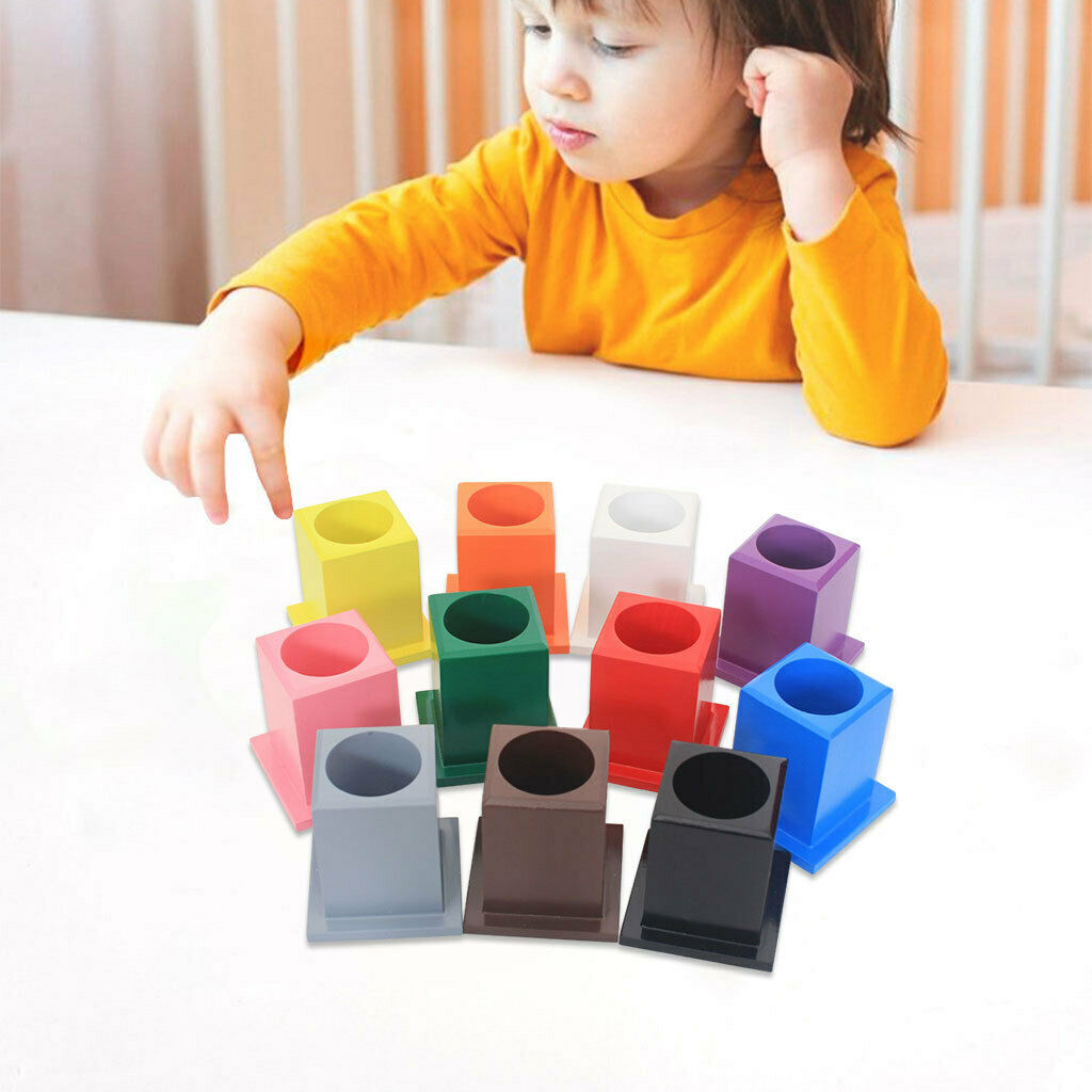 11Pcs Wooden Pen Holder for Student School Supplies Home Office Accessories