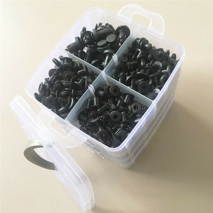 650PC Car Door Panel Bumper Fender Fastener Clips Retainer Rivet & Removal Tools