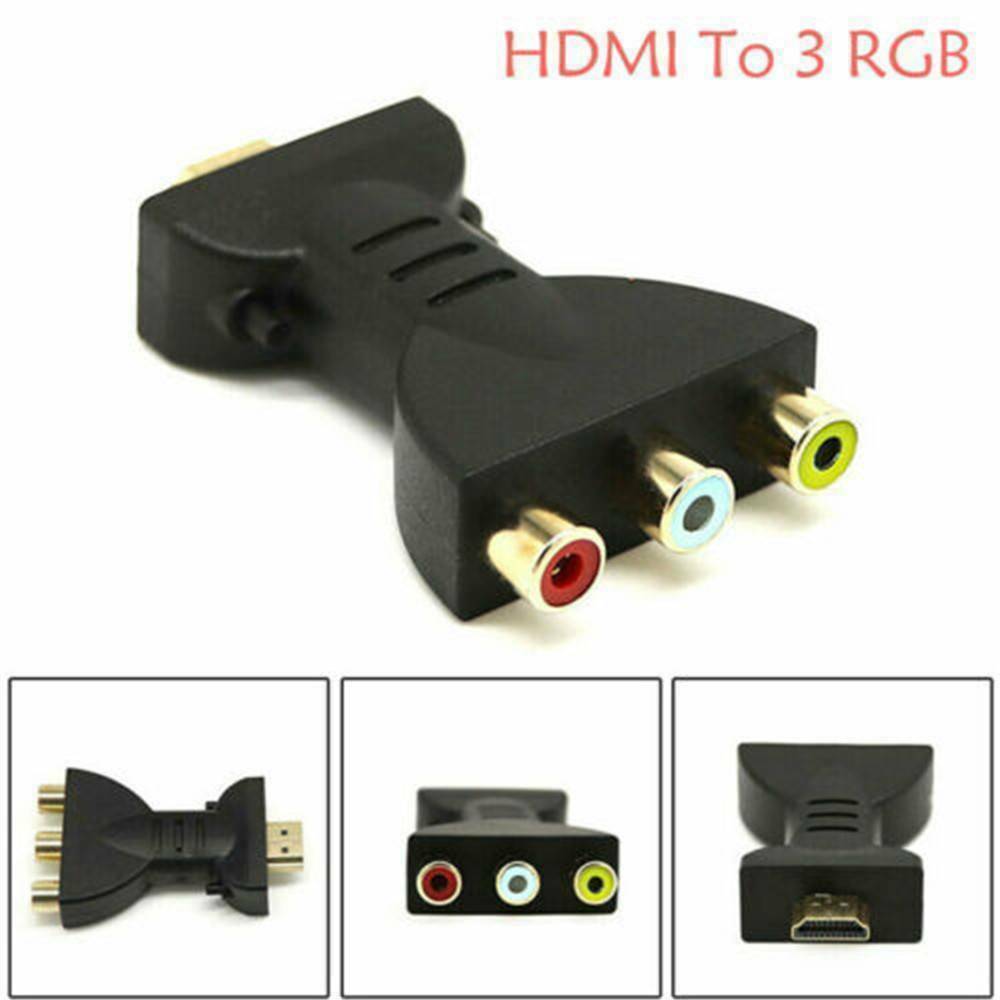 HDMI Male to 3 RCA Video Audio AV Adapter Converter for HDTV DVD TV PC Plug Tool