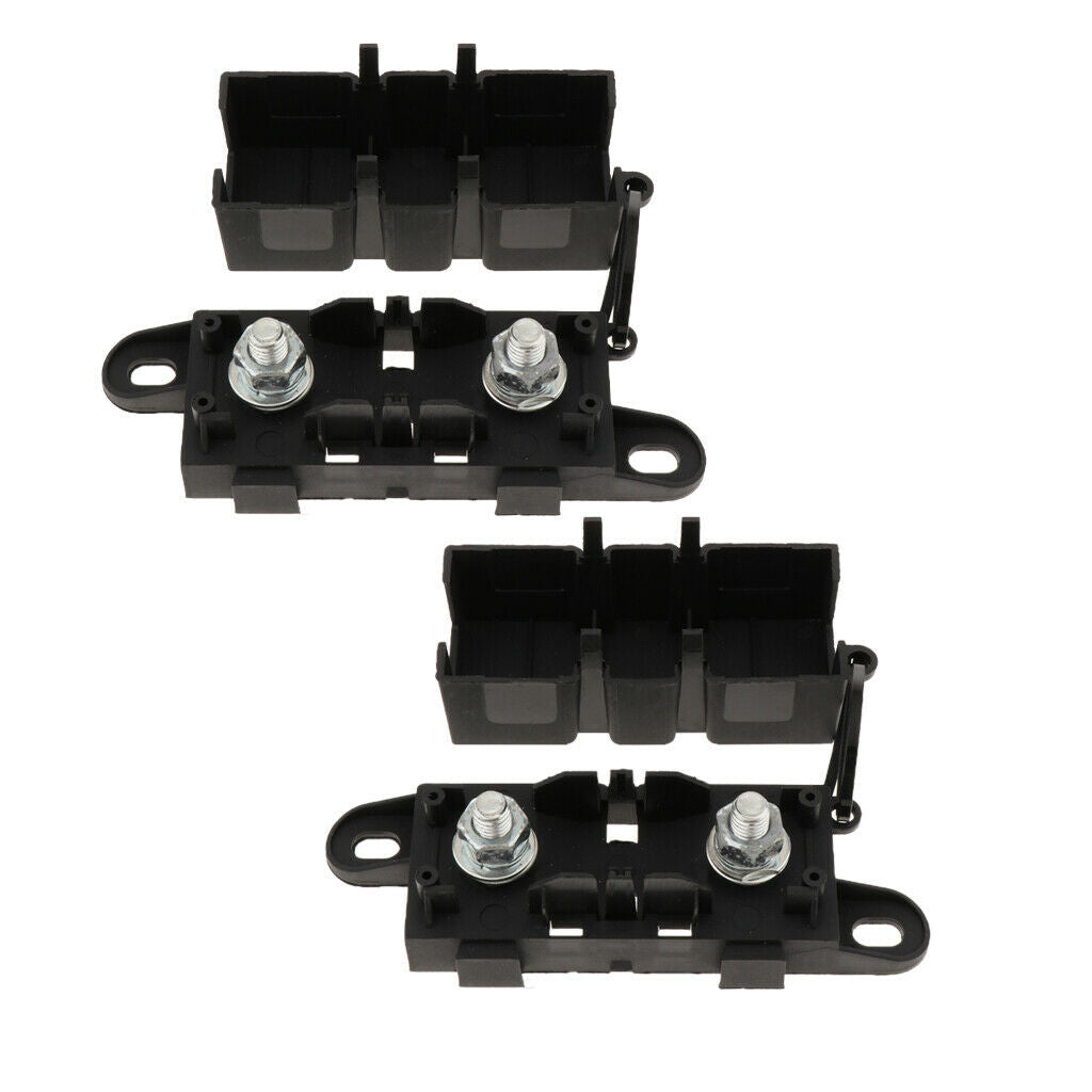 2x MEGA Bolt-on Fuse +Fuse Block/Holder for RV/Van/Truck/Boat/Yacht/Marine