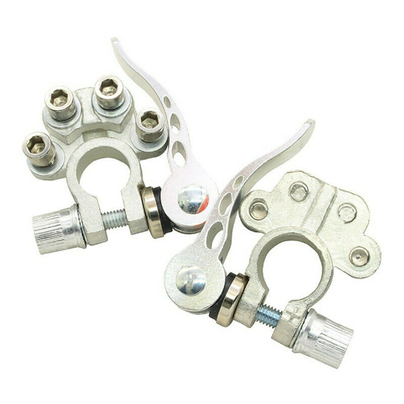 2Pcs/Set Battery Terminal Connector Clamp Quick Release Adjust Disconnect