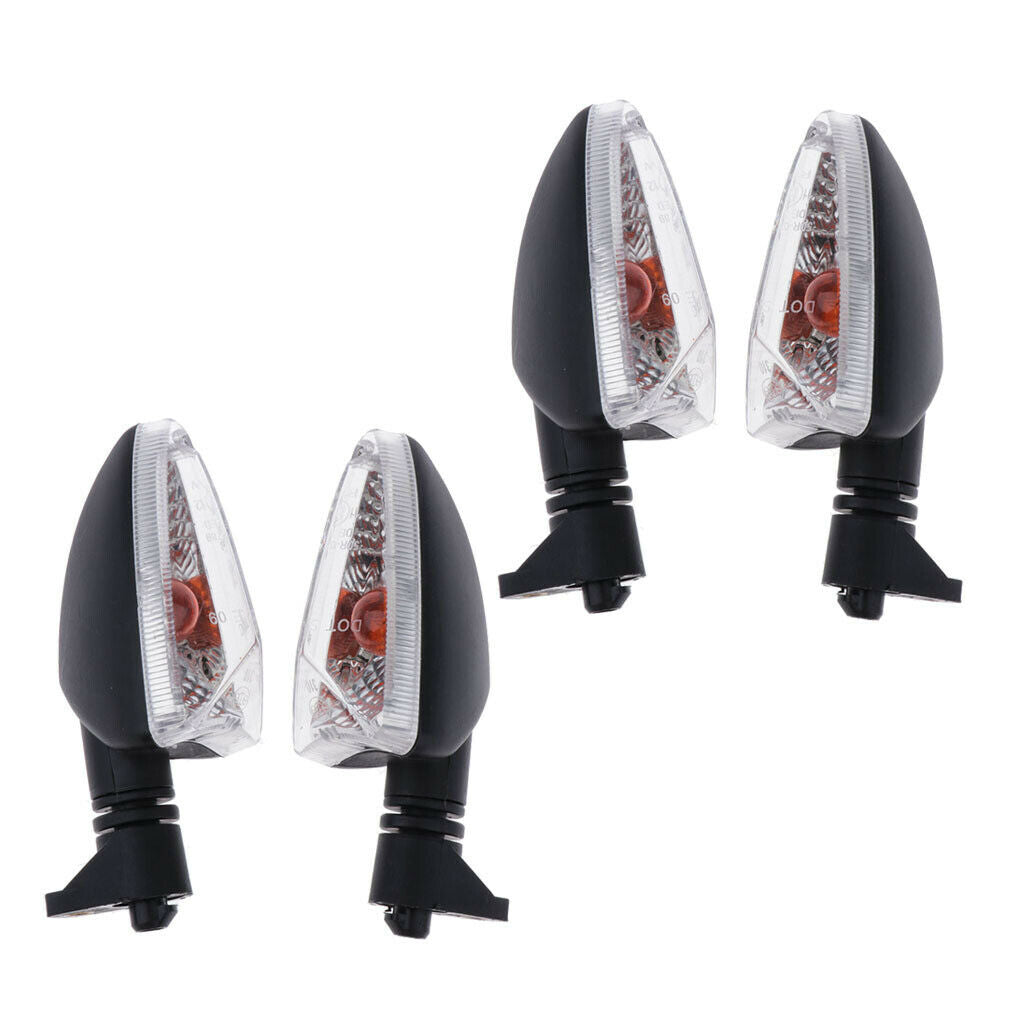 4Pieces LED Turn Signal Indicator 12V Clear Lens for  Daytona 675R