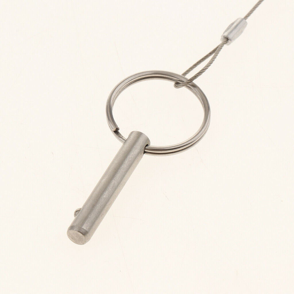 Stainless Steel Top Bimini Top Quick Release Ball Pins for Boat with Lanyard
