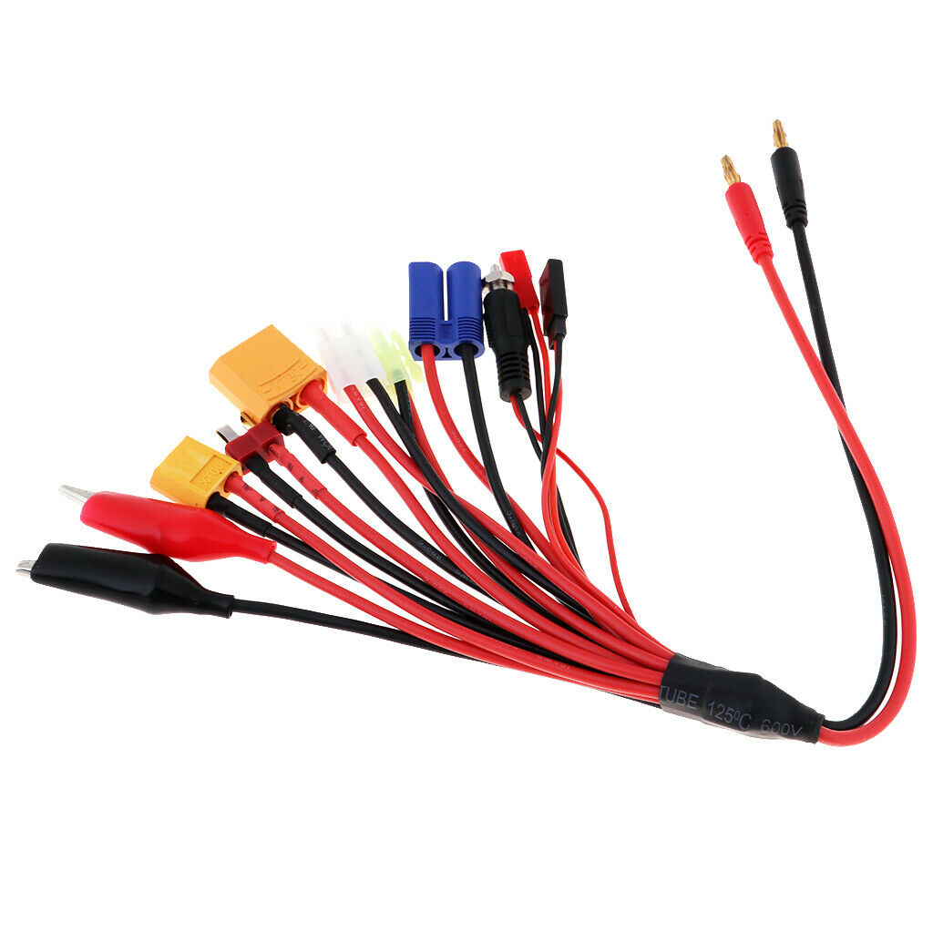 Multifunctional Charger Adapter Cable XT60 XT90 EC5 JST FUTABA JR Plug Wire