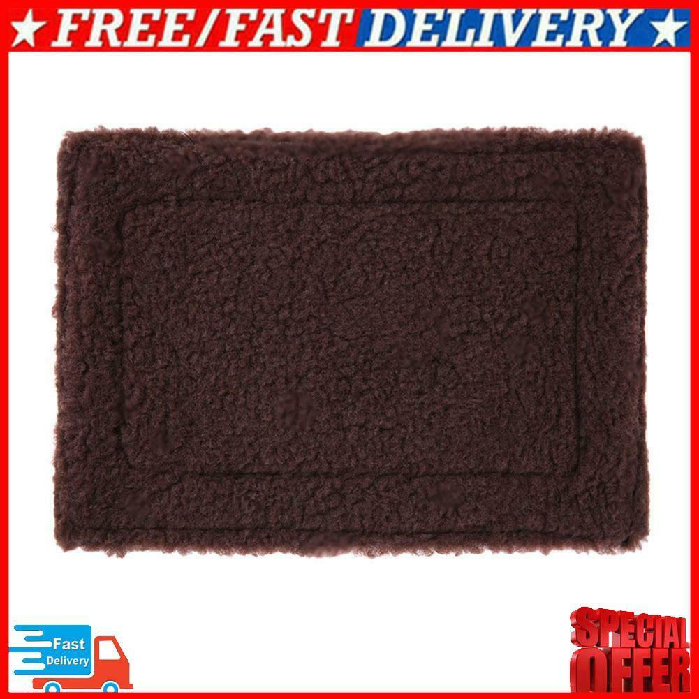 Plush Pet Hamster Cushion Mat Squirrel Blanket Guinea Pig Bed (Dark Brown)