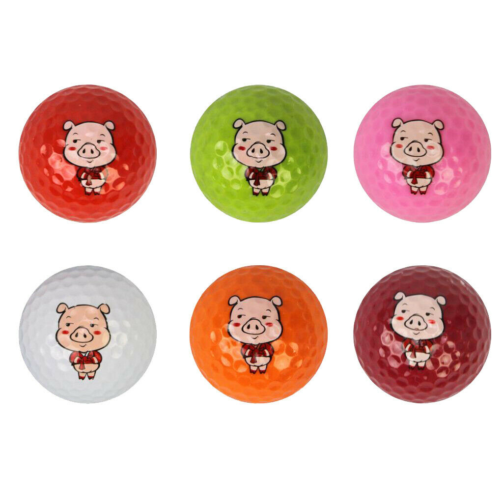 Premium Outdoor Sports Golf Balls, Super Soft Feel, Long Distance, Cute Pig
