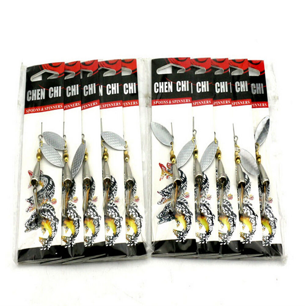 1 Pcs Metal Fishing Bait Metal Spinner Shine Lures with Hook Fishing Gear.l8