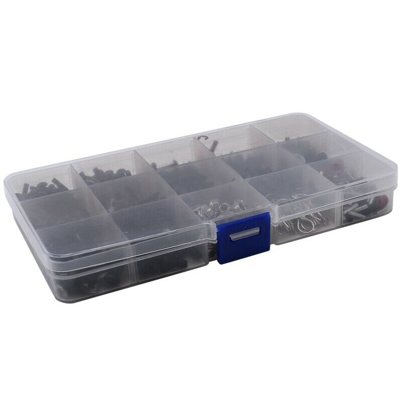 450Pcs/Set M3 M4 Metal Screws Nuts Box for 1/10 RC Cler Car Axial SCX10 90046 L6