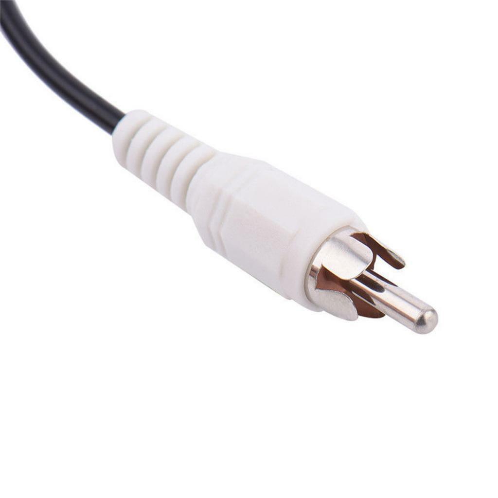 3.5mm Stereo Female   to 2 RCA Male Cable Adapter Cord For HDTV Speaker