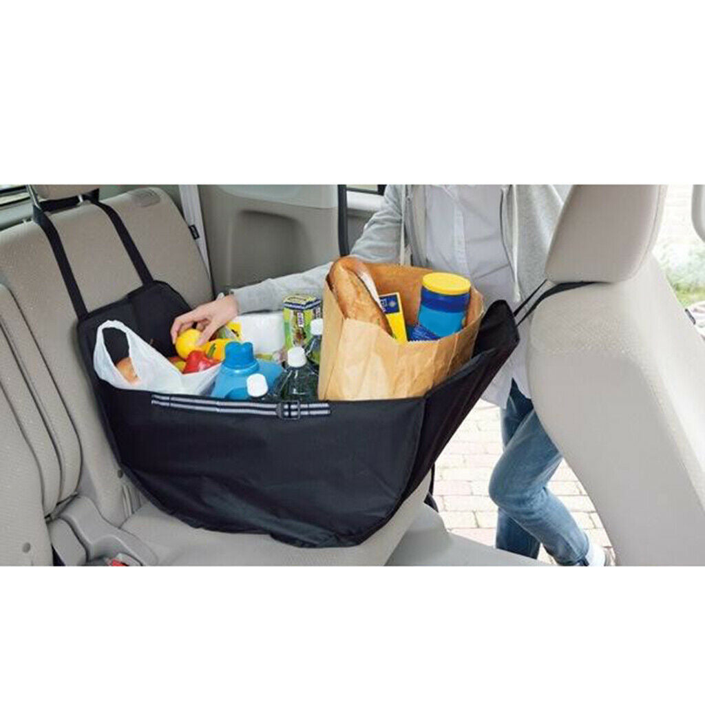 High Capacity Black Car Rear Storage Bag Durable Eco-friendly Washable
