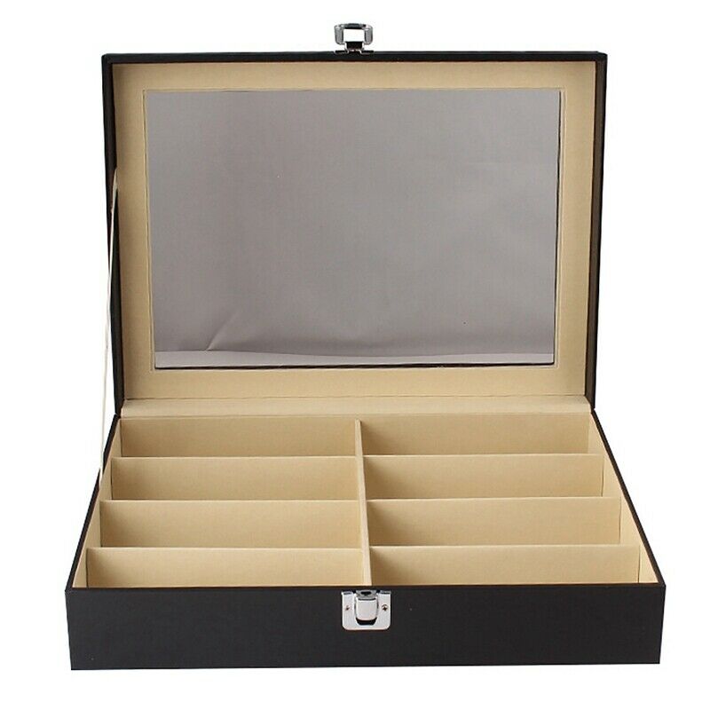 8-Grid Eye Glasses Case Eyewear Sunglasse Storage Box Holder Organizer Eye GS7X5