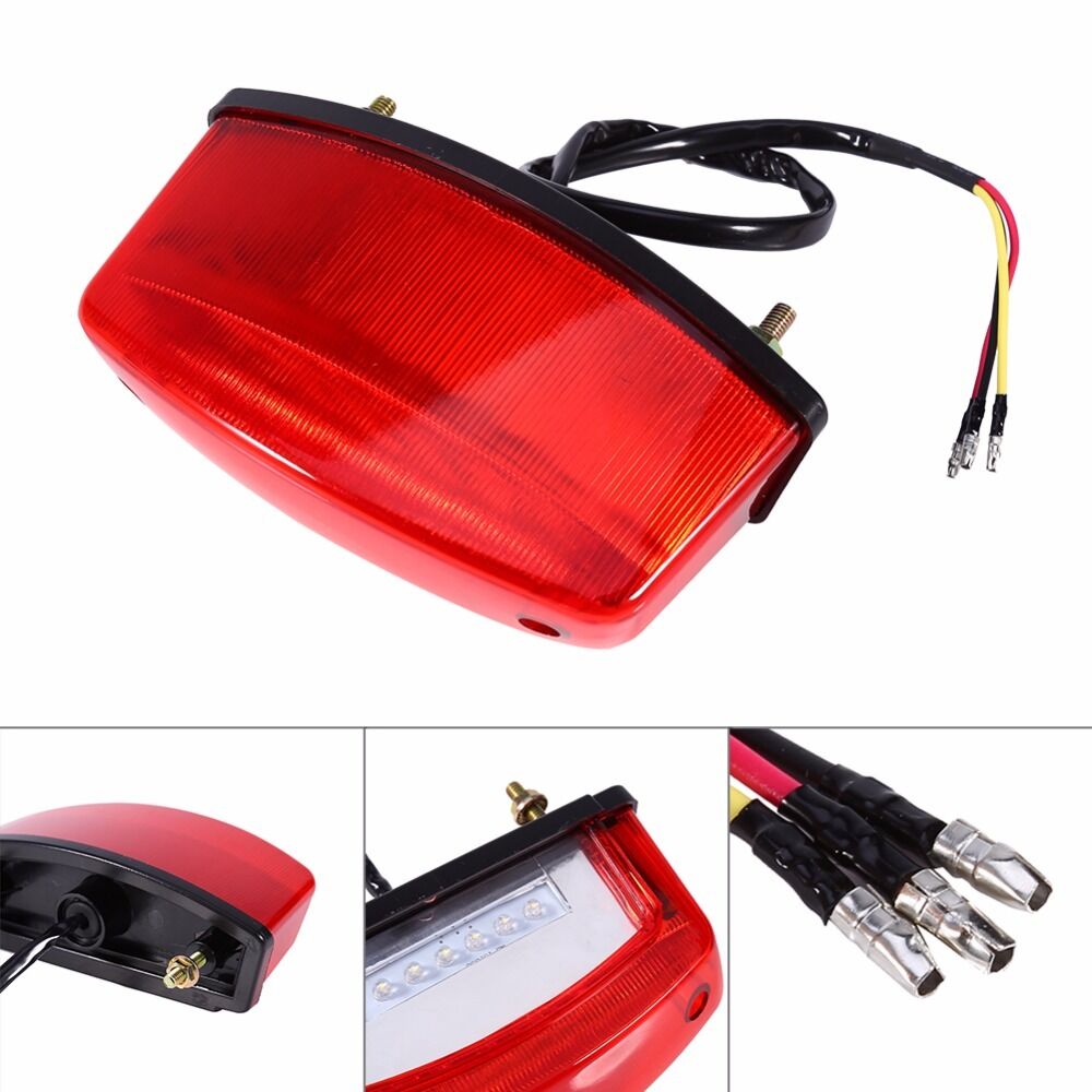 Motorcycle 21 LED Rear Tail Brake Stop Light Lamp For Cafe Racer Chopper Bobber
