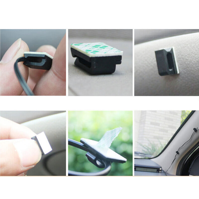 Arrival 20x Mini Car Wire Cord Cable Holder Tie Clips Fixer Organizer Clam.l8