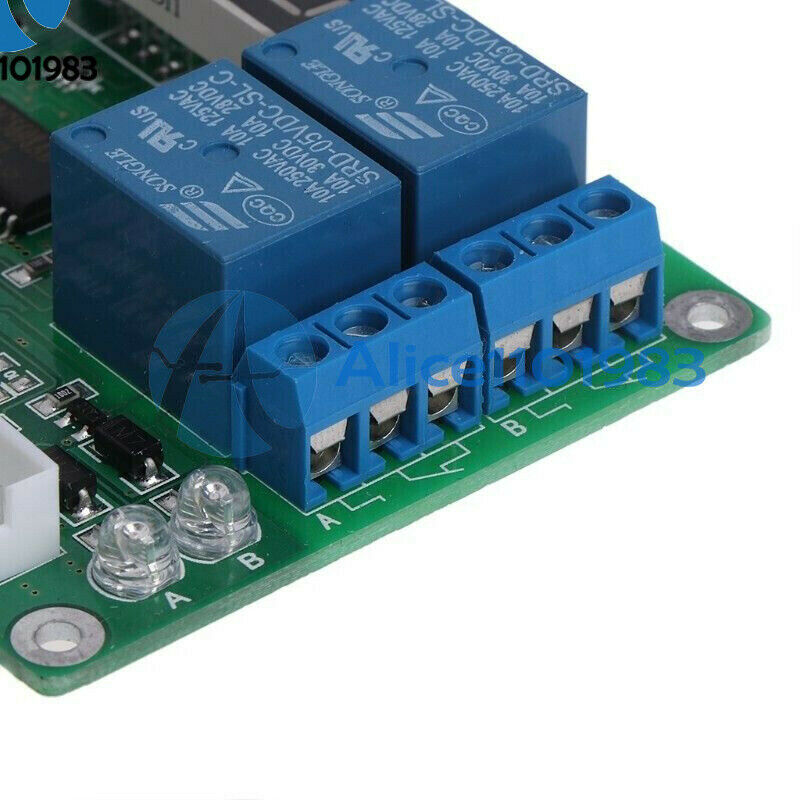 DC 5-24V Digital LED Display Temperature Controller Module w/ DS18B20 Probe