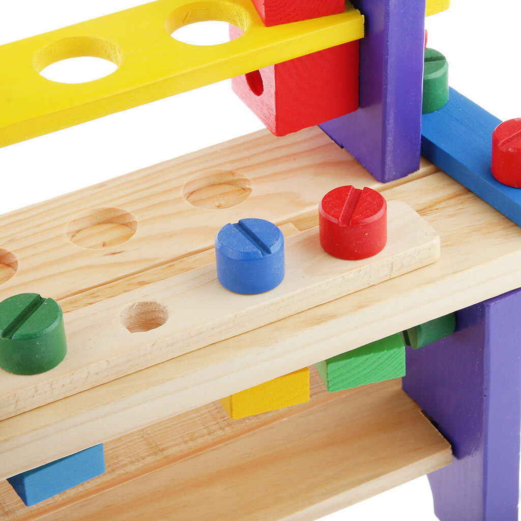 Baby Preschool Educational Wooden Combine Tools Nuts Sets Children Toys Gift