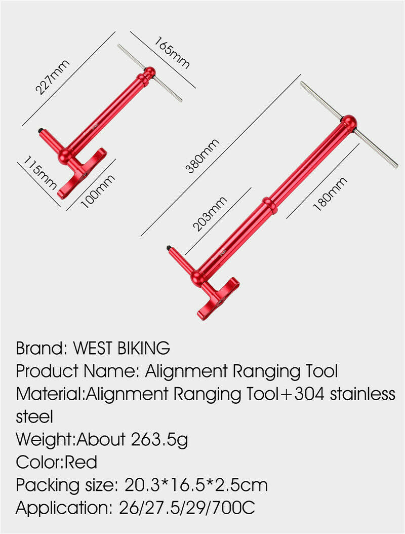 Bicycle Derailleur Hanger Alignment Gauge Measure Straighten Professional Tool