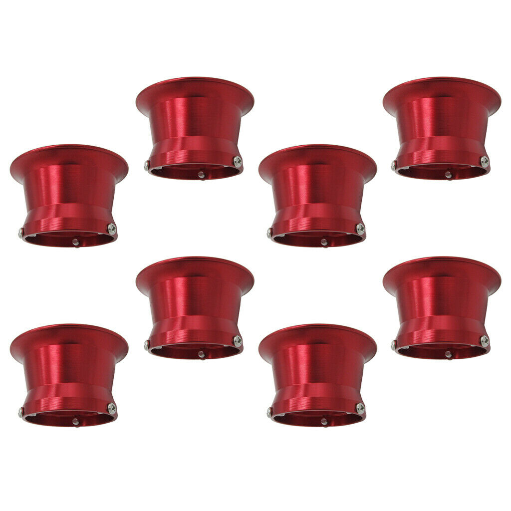 8pcs 50mm Air Filter Interface Cup for 24/26/28/30mm Motorcycle Carb Red