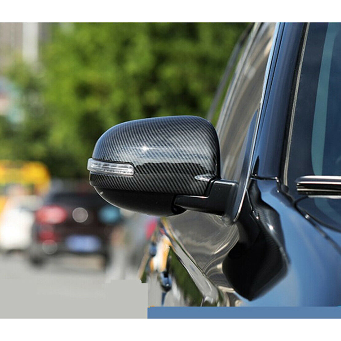 Rearview Mirror Cover Trim Cap Fit For Outlander Sport/ASX 2016-2019 with Holes