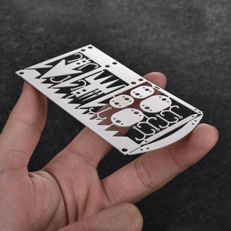 22 In 1 Survival Card-Multi Purpose Pocket Tool Steel Fishing Hunting ToolsFCA