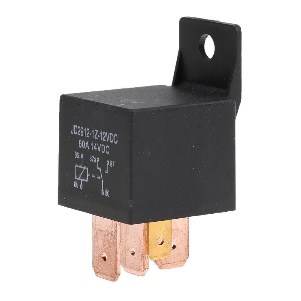 2X 12V 5 PIN Car Truck Automotive 80 AMP SPDT Change Over Relay with Bracket