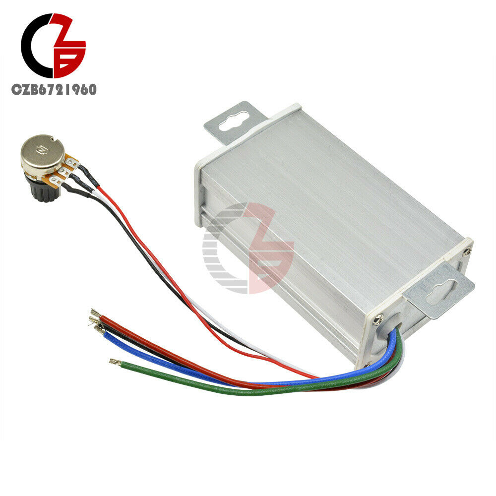 9V-60V 20A PWM DC Motor Stepless Speed Controller Switch Reversible Pulse Driver