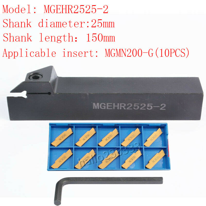 MGEHR2525-2 Grooving Tool holder Grooving Tool holder + MGMN200-G CNC Inserts