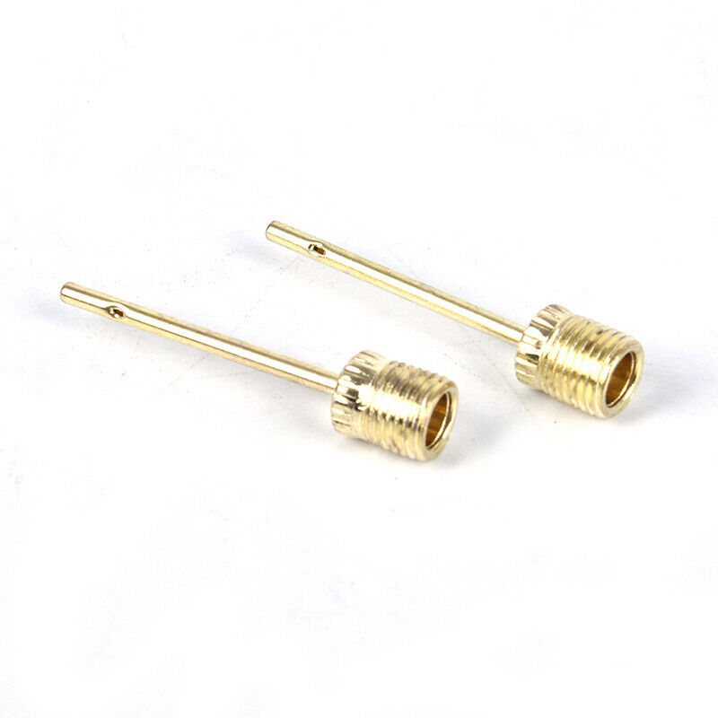 2x Steel Sport Inflating Gas Needle For Football Soccer Ball Air Pump Tool_DD