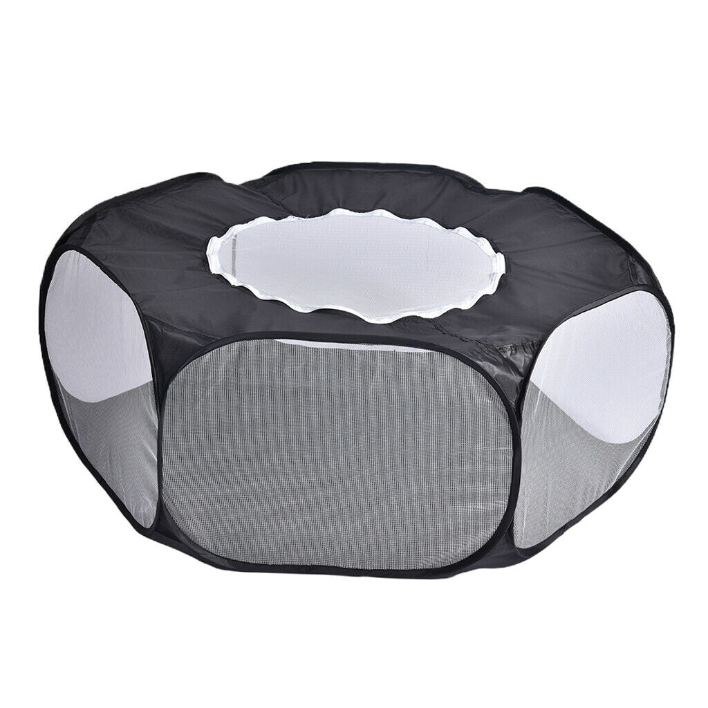 Small Animals Pen Cage Hamster Rabbit Chinchilla Gerbil Hedgehog Black