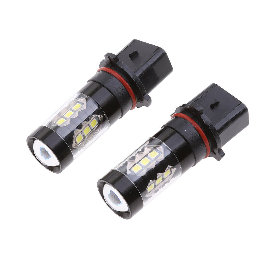 2pcs HID White Power P13W COB LED DRL Fog Light Bulbs for