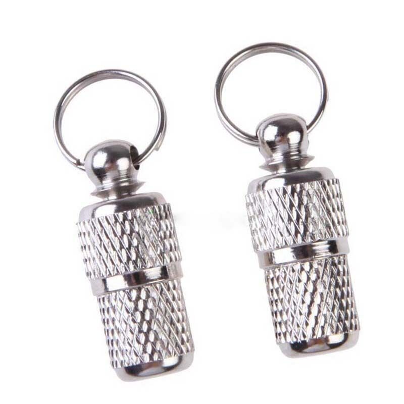 2X Anti-Lost Pet Dog Cat Puppy ID Address Name Labels Tags Barrel Tube Col.l8