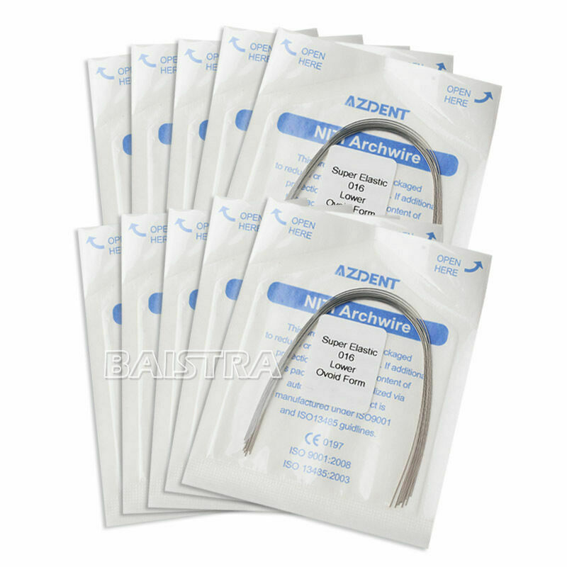 50 Kits Dental Orthodontic Arch Wires 016 Lower Super Elastic Niti Round AZDENT