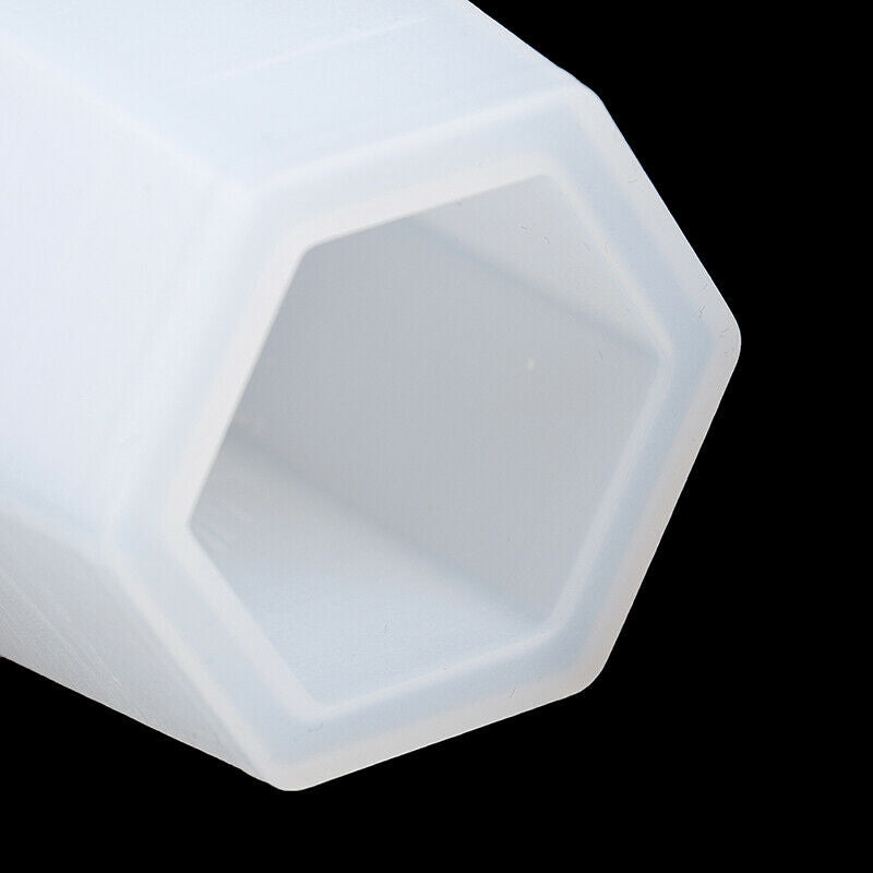 Crystal Epoxy Mold Hexagon Pen Holder Mold Pencil Storage Silicone Mould DIY Lt