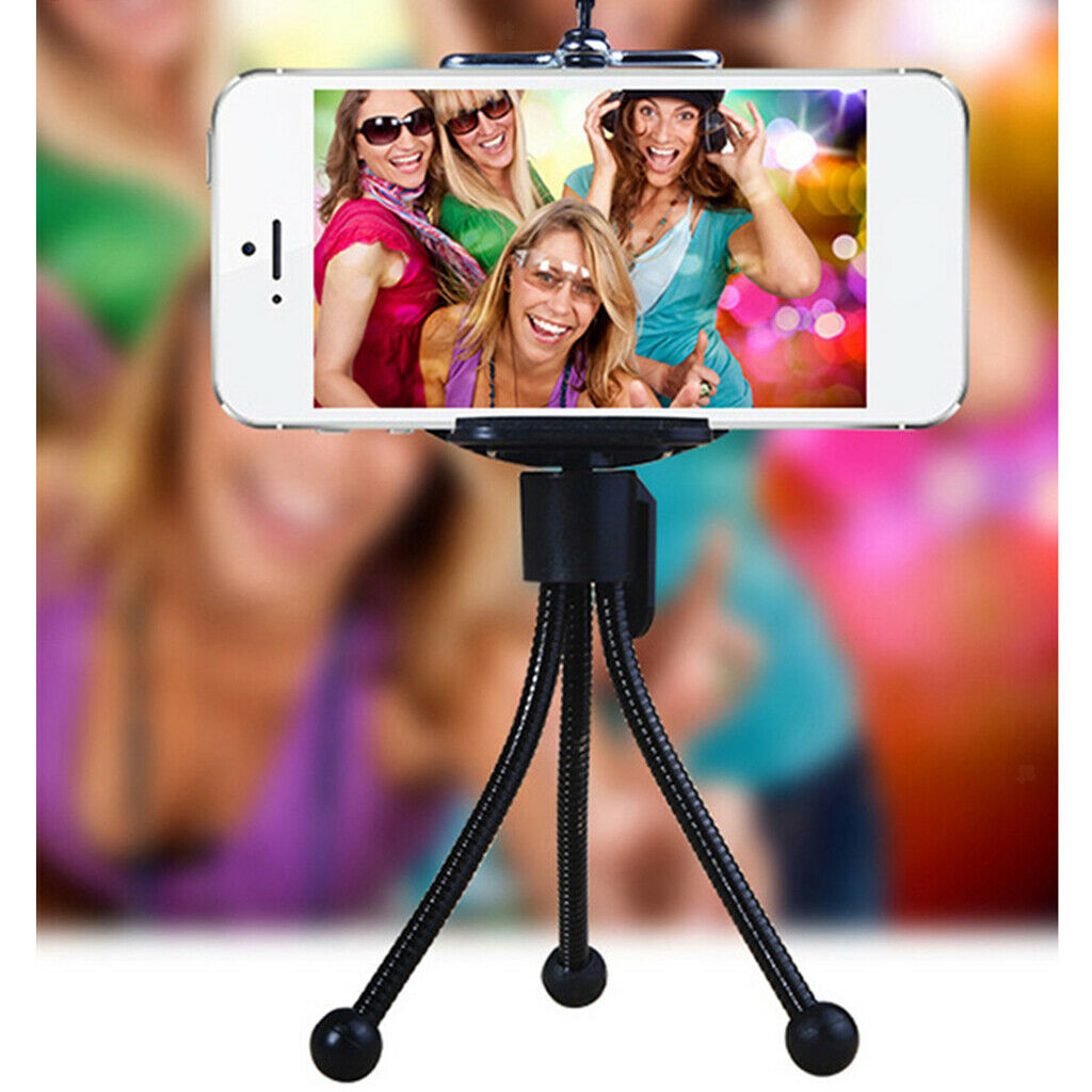 Universal Mini Tripod Flexible Octopus Tripod Holder Clip for Phone&Camera
