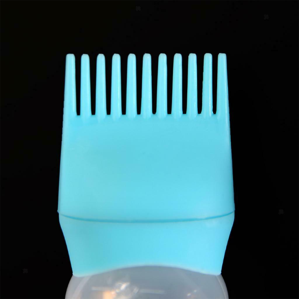 120ml Reusable Hair Dye Dye Bottle Applicator Brush Highlighting Comb 3pcs