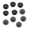 10 Pieces Rubber Dustproof Headset Covers Screw Caps Stem Top Cover Black