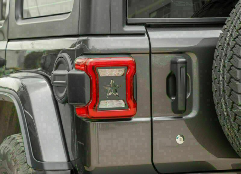 Pair Rear Taillight Cover Guard Pentagram Style Fits For Wrangler JL 2018+ CN