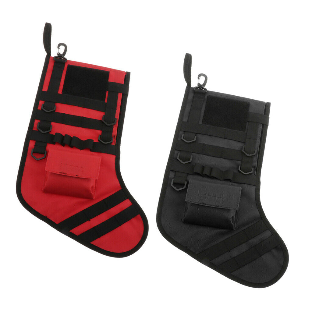 Pack of 2 Molle Christmas Stockings Christmas Tree Decoration Candy Bag