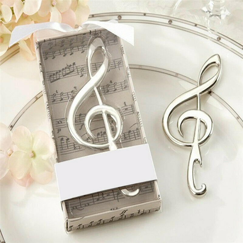 Creative Birthday Wedding Zinc Alloy Music Note Bottle Opener Beer Opener Gift